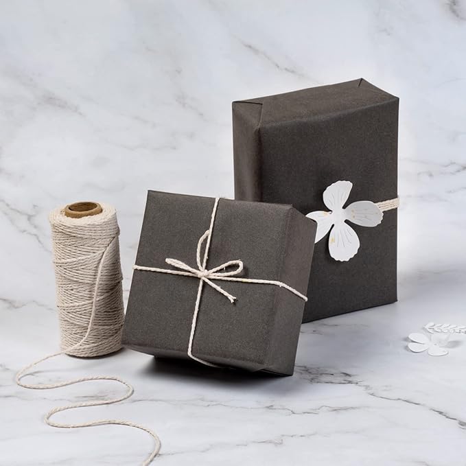 RUSPEPA 30"x 393"(32.8') Dark Gray Kraft Wrapping Paper Large Jumbo Roll, Recyclable Gray Gift Wrap Paper for Birthday Gift Wrapping, Table Covering, Art & Craft Supplies, Bouquet Flower, 80GSM