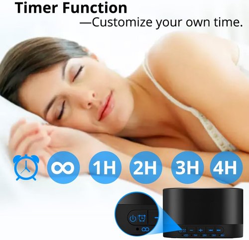 Magicteam White Noise Machine - 20 Soothing Sounds, 32 Volume Levels, AC/USB Powered | Sleep Timer for All Ages