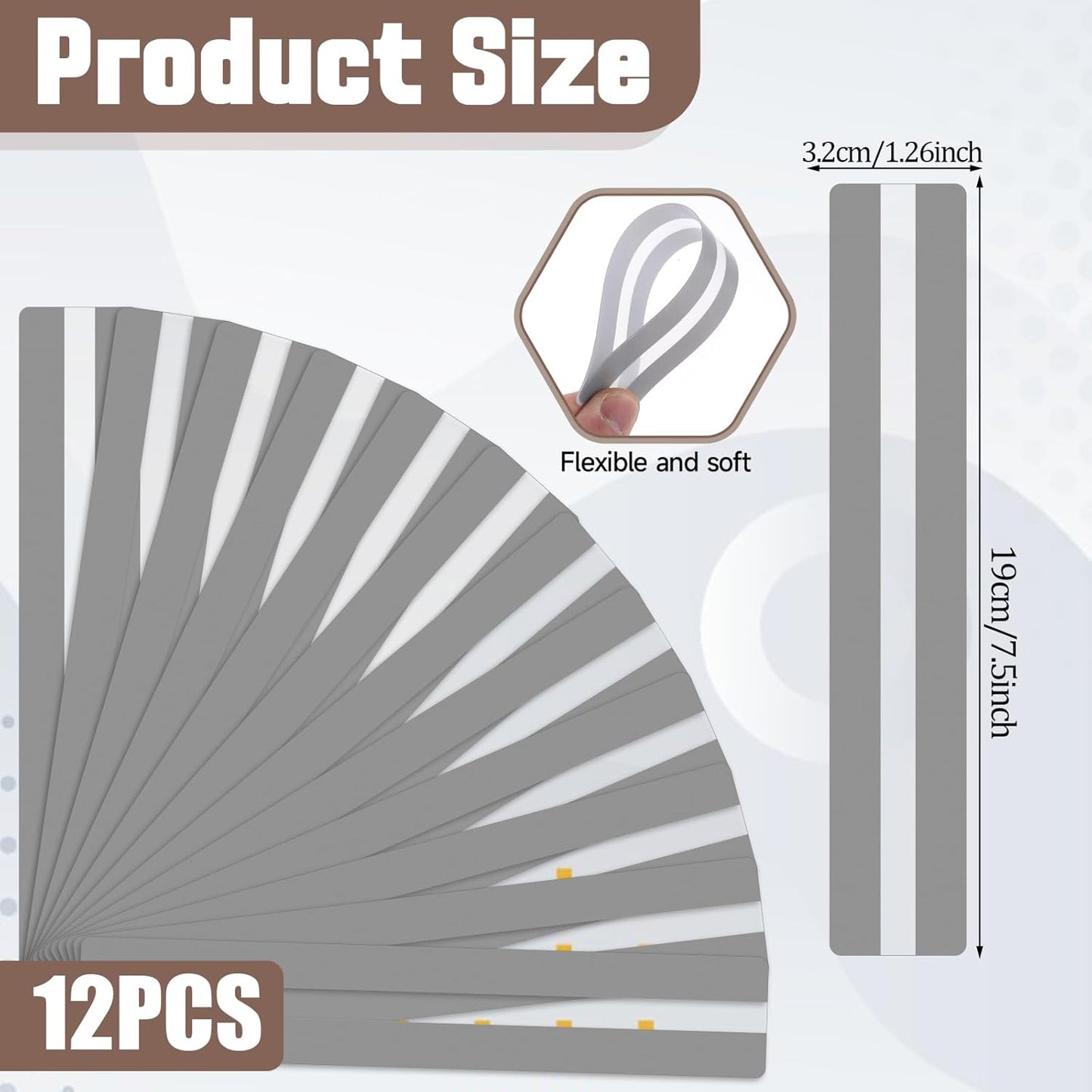 Skiennix Guided Reading Strips - 12 Pcs Overlay Bookmark Set for Dyslexia Support | Clear Design