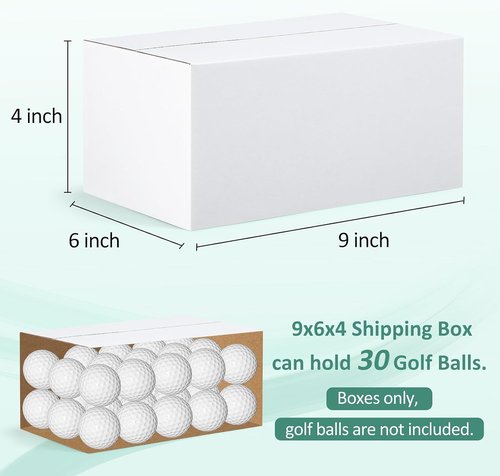 Eupako Small Shipping Boxes - 30-Pack White Corrugated Cardboard Mailers for Small Business Packaging