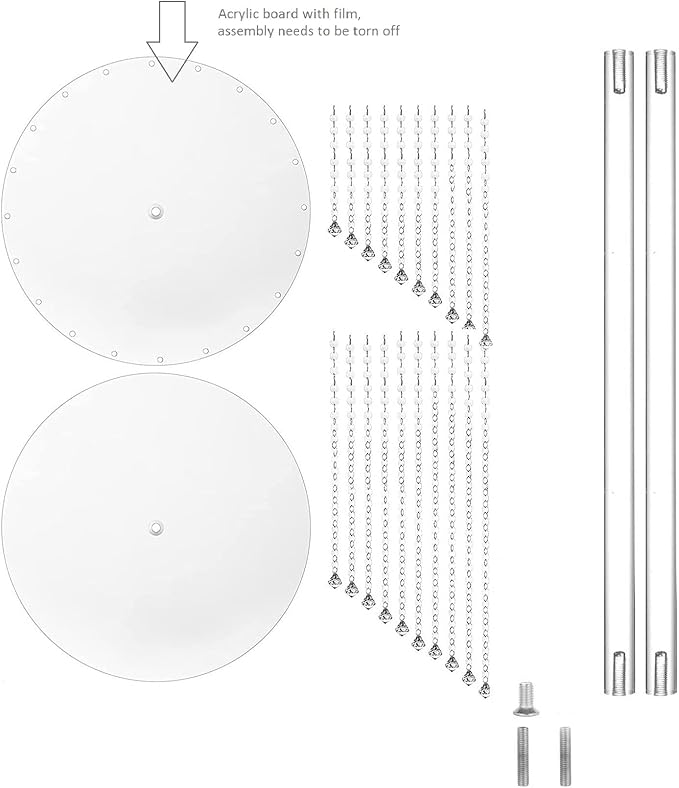 Wedding Centerpieces Decoration Flower Vase, Elegant Acrylic Crystal Stand -10 Pcs 23.6inch High Party Tables Decorations, Dining Table Chandelier Centerpiece Stands