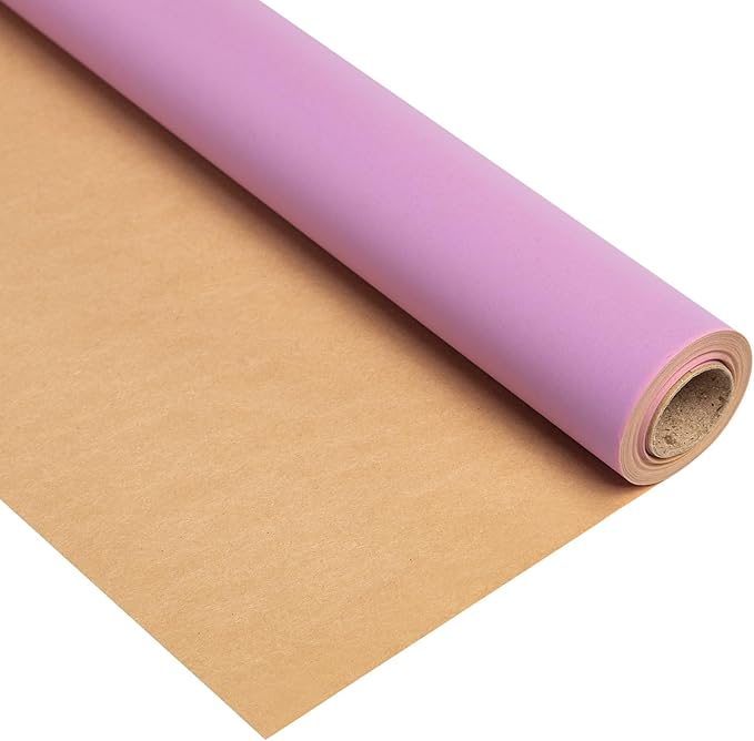 Kraft Paper Roll 22.8 inches X 44.6 feet - The Perfect Wrapping Paper for Gifts, Art, Crafts and Packaging - Light Purple