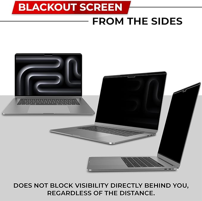 SightPro Magnetic Privacy Screen for MacBook Pro 16 Inch (2021-2024, M1, M2, M3, M4, Pro, Max) Removable Laptop Privacy Filter Shield and Protector