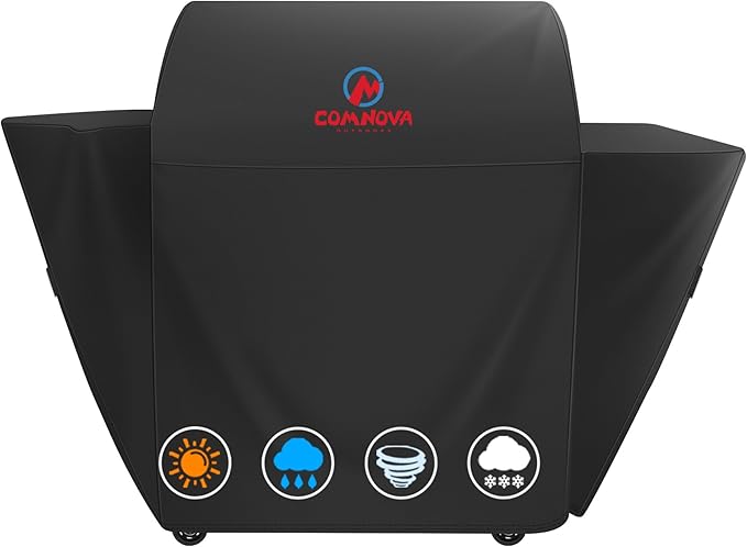 Comnova Grill Cover for Traeger Select - Premium Wood Pellet Smoker Cover for Traeger Waterproof & Heavy Duty, 600D Pellet BBQ Cover Accessory for Treager Select Elite and Selects Pro Grills (BAC375)