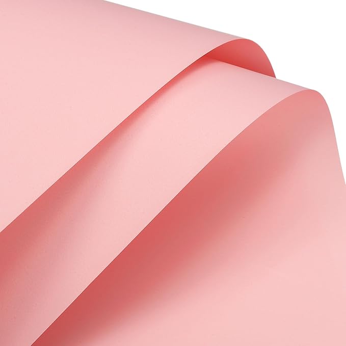 MECCANIXITY Set of 20 Flower Wrapping Paper 22.8x22.8 Inch Waterproof Florists Wrapping Paper for Florist Bouquet Supplies, DIY Crafts, Gift/Gift Box Packaging Cherry Pink