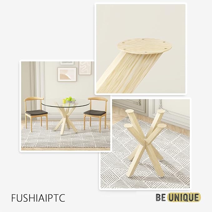 Metal Table Legs 28 Inch, Artistic Heavy Duty Dining Table Base with Suction Cups & Pre-Drilled Holes, Fits Glass Marble Wood Tops, DIY Desk Coffee Table Legs, 1000LBS Capacity, Natural Colour