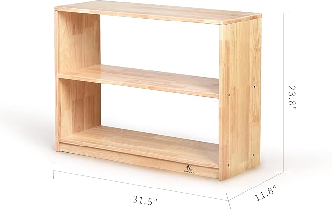 3 Shelf Horizontal Storage Bookcase Montessori Shelf-Toy,Books,Arts,Crafts&Supplies Organizer for Kids,Toddler Furniture Daycare,Preschool,Nursery(3-Tier Cabinet)