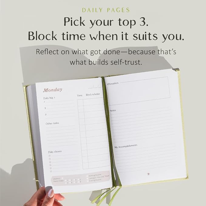 The ADHD Planner for Adults - Undated Daily & Weekly ADHD Journal for Disorganized People, 90 Days - Habit Tracker, Record Emotions & Mood - Academic Goals - Structure & Focus for Adults Brains