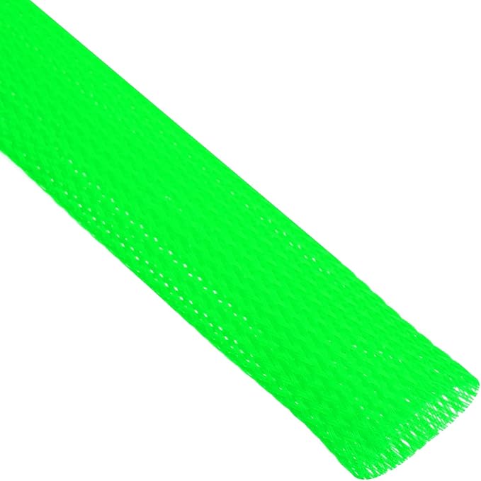 uxcell Expandable Sleeving, 1-inch 50ft Cable Sleeve, Green