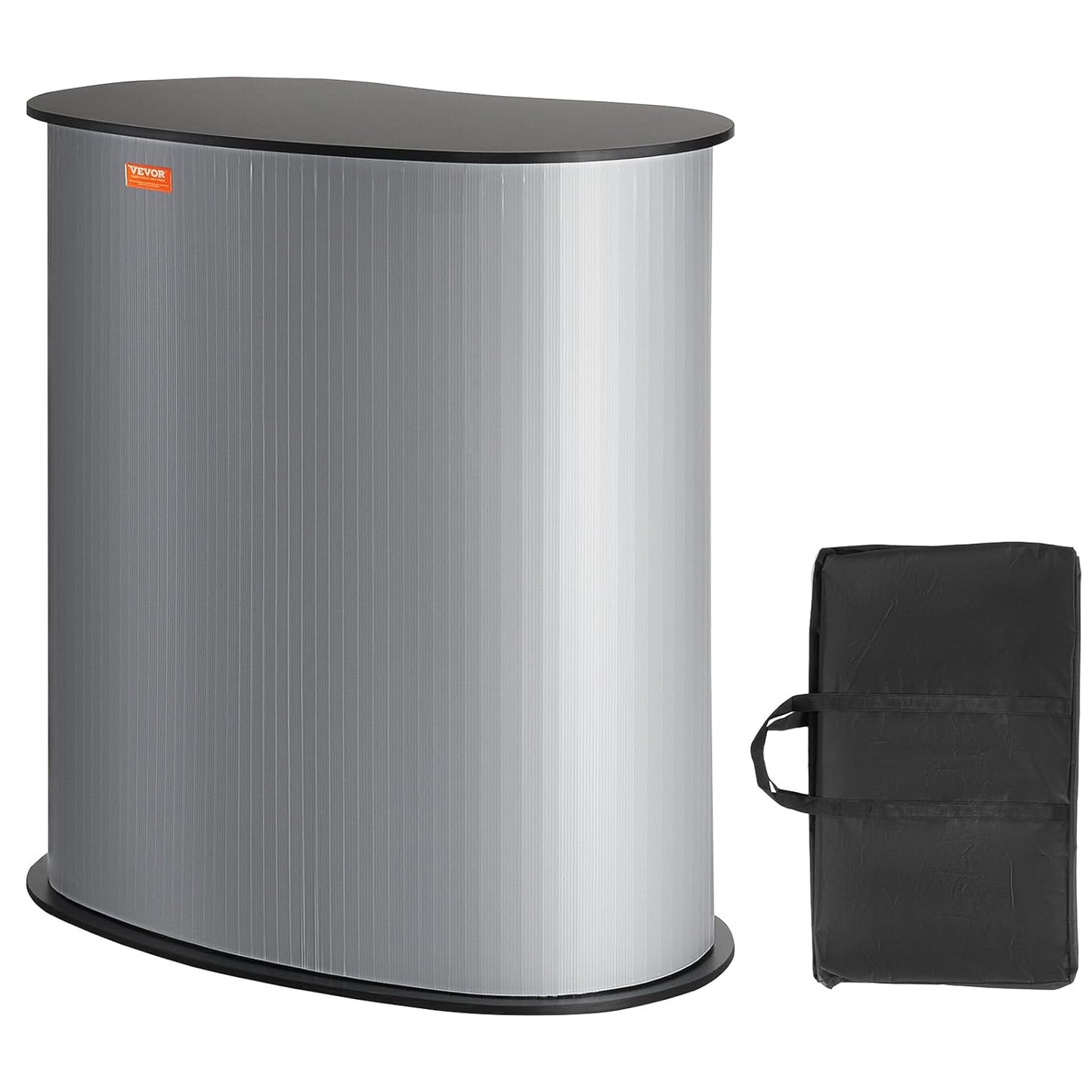 VEVOR Portable Tradeshow Podium Table - Foldable Exhibition Counter Stand | 35.43" x 19.29" x 37.01" with Carrying Bag