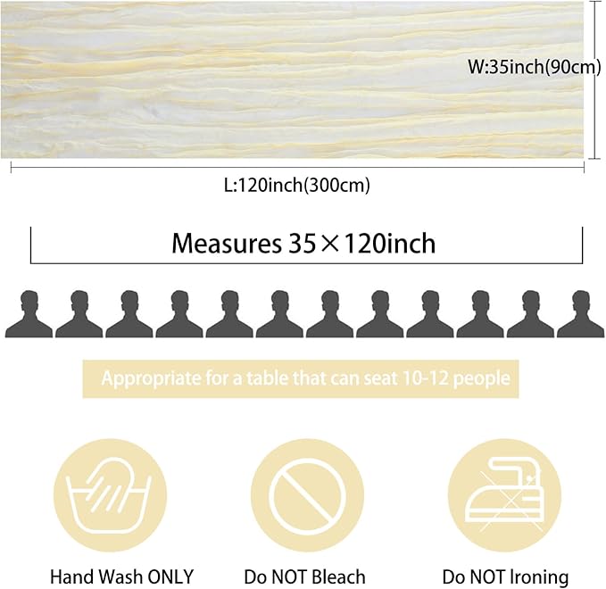 12 Pack 10Ft Cheesecloth Table Runner 35x120 Inch Boho Gauze Rustic Cheese Cloth Long Romantic Table Runner for Wedding Bridal Shower Birthday Party Table Decor (Beige)