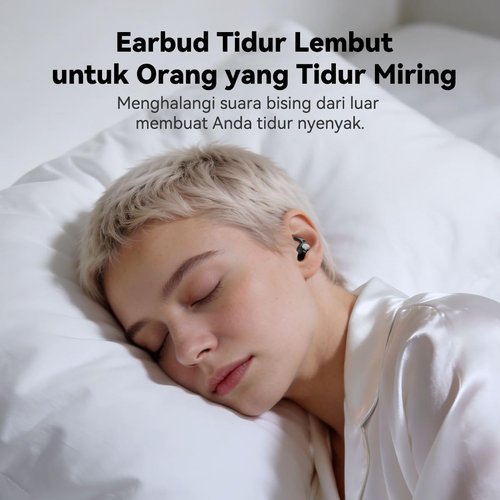 NE76 Bluetooth Sleep Earbuds - AI Translation Headphones with 150 Languages | Waterproof Mini Design for Side Sleepers