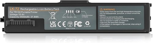 E EGOWAY LK-72 Replacement Battery Pack - High-Capacity 10.8V 3500mAh for Canon PIXMA TR150 Printer