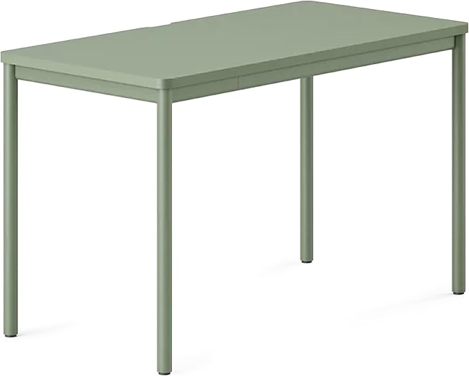 Branch Daily Desk - Functional at Home Office Desk with Effortless Assembly, Timeless Design, Rounded Corners, and Built-in Cable Notch - 36” W x 28.5” H x 24” D - Sage Work Table
