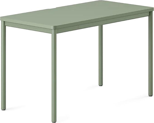 Branch Daily Desk - Functional at Home Office Desk with Effortless Assembly, Timeless Design, Rounded Corners, and Built-in Cable Notch - 36” W x 28.5” H x 24” D - Sage Work Table