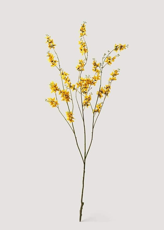 Afloral Tall Faux Forsythia Branch in Yellow - 53"