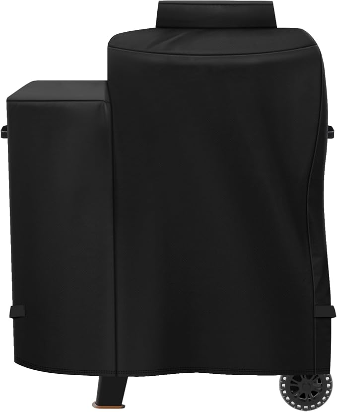 Heavy Duty 600D Polyester Grill Cover Compatible with Pit Boss Phoenix Kettle Grill Onyx Edition Weather Resistant PB Phoenix Kettle Pellet Charcoal Grill Smoker Cover
