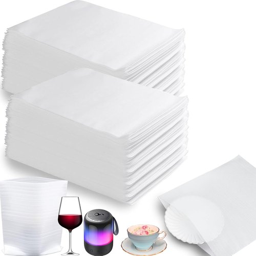 Foam Pouches - 100 Pack Cushion Wrap for Moving & Storing | 10"x12" Foam Protects Fragile Items