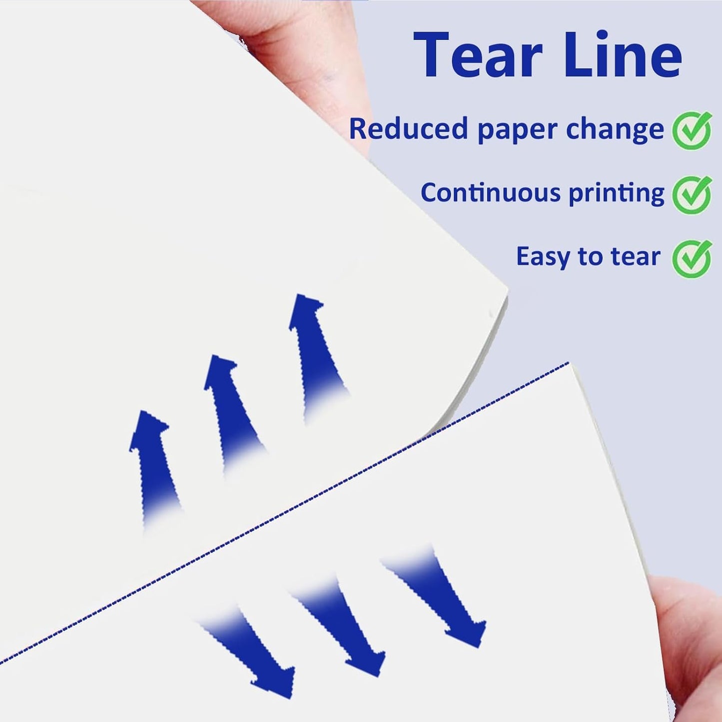 Thermal Paper by [Brand Name] - 100 Sheets US Letter Size 8.5 x 11 Inch for M08F/A40 Printers