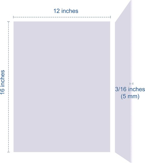 Foam Board | Premium 12-Pack - Acid-Free, Double-Sided White Poster Board for Crafts & Displays
