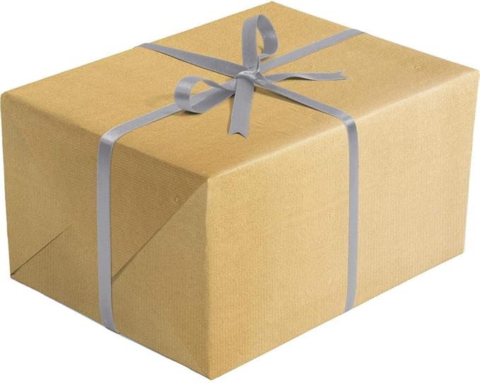 Jillson Roberts Bulk Gift Wrapping Paper, Two-Sided Kraft Gold & Silver, Full Ream 833' x 30"