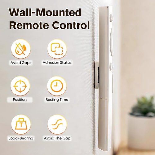 BusyLive Magnetic Remote Control Holder - Silicone Organizer with Strong Adhesive | 6PCS Wall Mount Storage