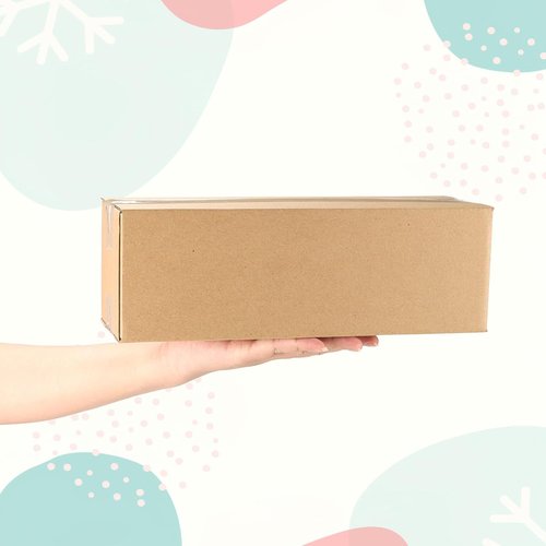 CRUGLA Shipping Boxes - 40 Packs of 12x4x4 Corrugated Cardboard for Small Business Packing