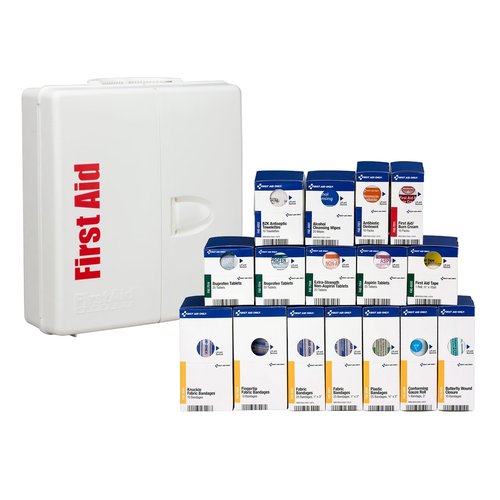 First Aid Only SmartCompliance 50-Person OSHA Compliant First Aid Kit - Large 245-Piece Cabinet