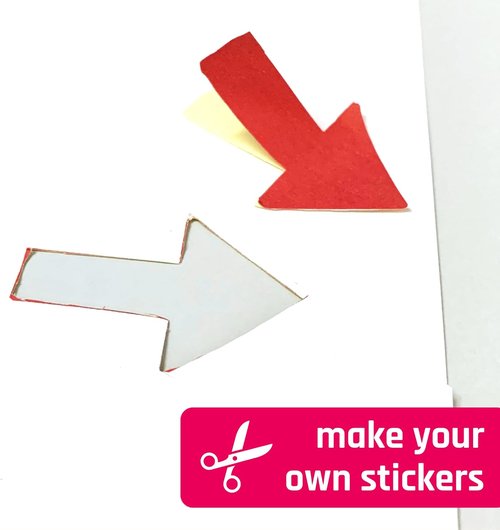 Printable White Sticker Paper by [Brand Name] - 30 Sheets, Matte Finish for Laser & Inkjet Printing | Letter Size (8.5" x 11")