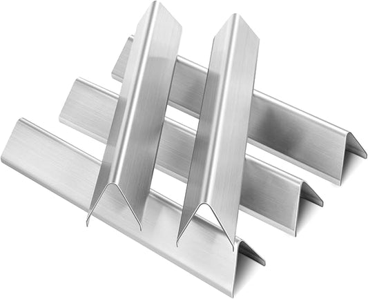 Uniflasy 7636 Stainless Steel Flavorizer Bars for Weber Spirit 300 & GS4 Spirit II 300 Series, Spirit E310 E320 E330 S310 S320 S330 with Front Control Knob 15.3" Heat Tent Replacements for Weber 7636