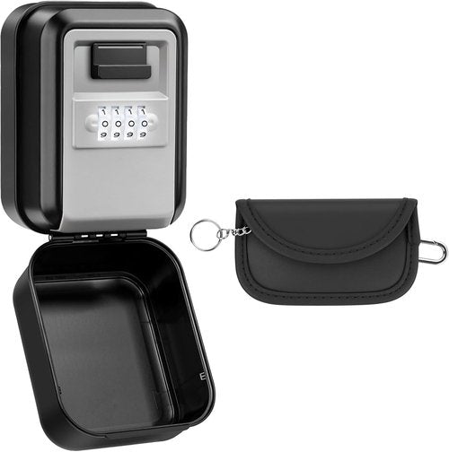Lock Box for Keys - 4-Digit Resettable Combination | Large Capacity for Home, Apartment, Office