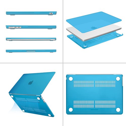 MOSISO MacBook Air 13-Inch Hard Shell Case - Aqua Blue with Keyboard Cover & Screen Film