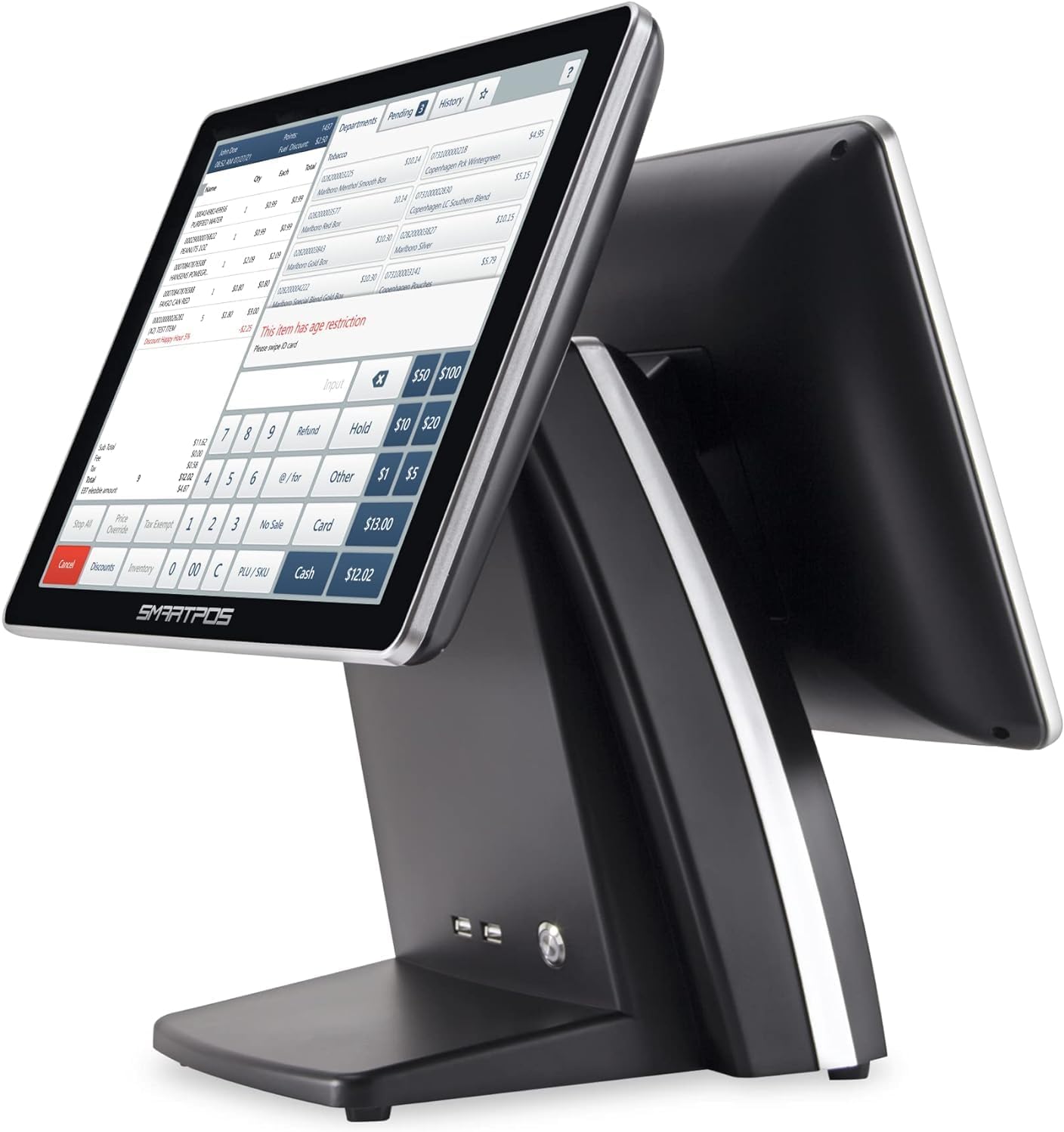 SmartPOS-129 Professional Cash Register | All-in-One POS Bundle with Touch Screen Monitor & Accessories