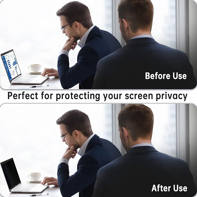 Peslv Magnetic Privacy Screen for MacBook Air 13 Inch (2010-2017), Removable Anti Blue Light Glare Peep Filter Black out Screen Protector for Mac 13In Laptop Model (A1369, A1466)