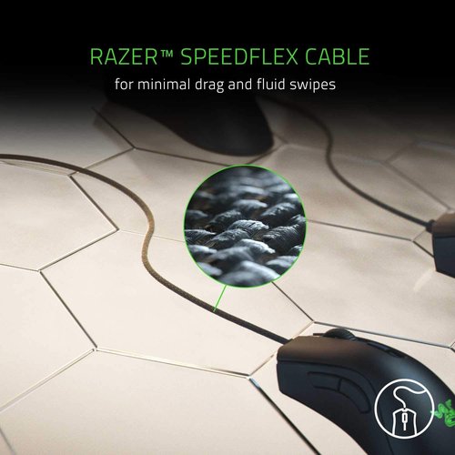 Razer DeathAdder V2 Mini Gaming Mouse - 8500K DPI Optical Sensor - Lightweight 62g Design - Chroma RGB Lighting - Classic Black