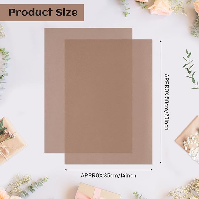 NEBURORA 120 Sheets Dark Brown Wrapping Tissue Paper, 14 x 20 Inches - Bulk Brown Wrap Paper for Gift Bags, Packaging, Floral Filler, Crafts, Birthday, Christmas, Holiday Decor