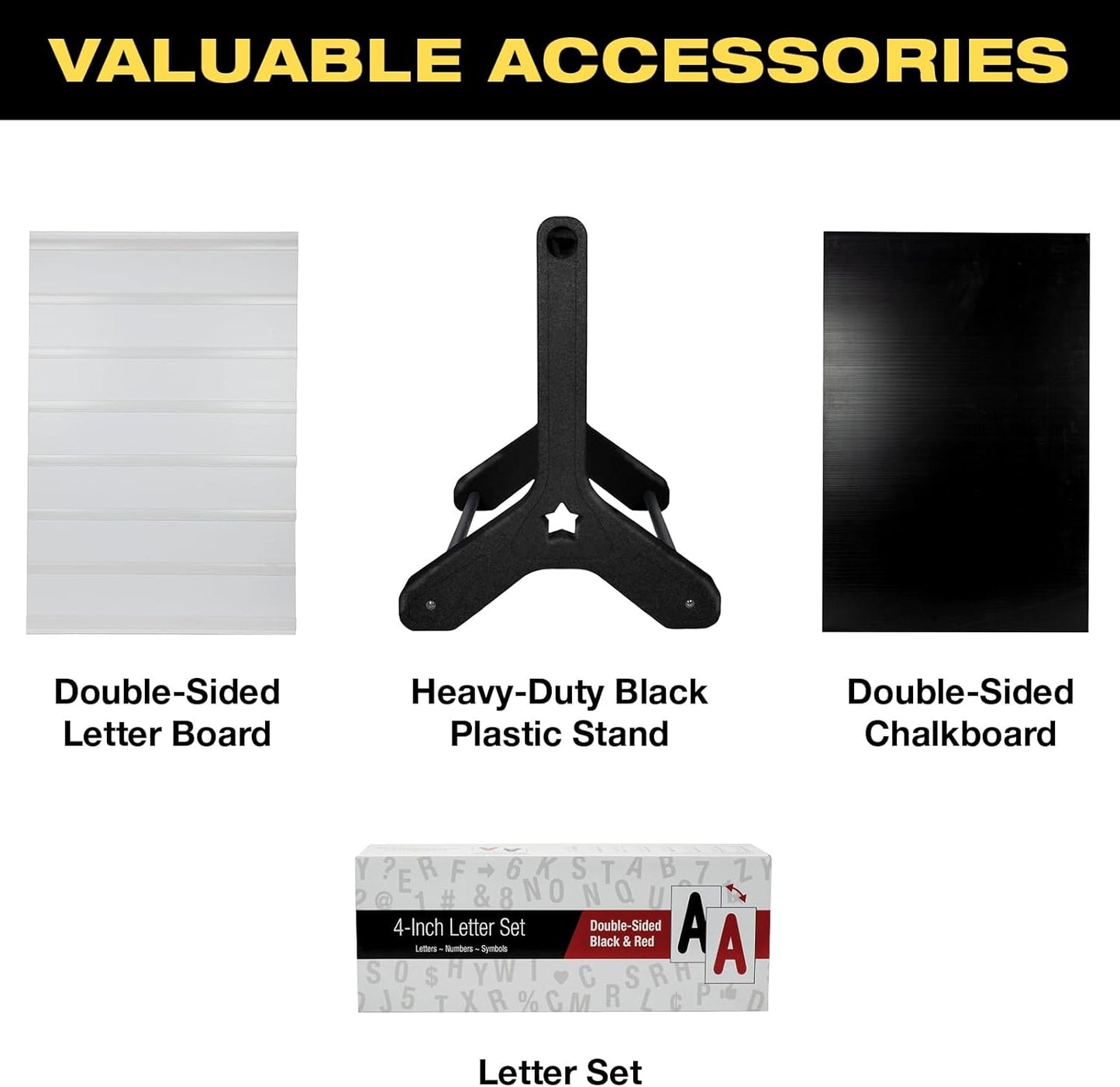 Swinging Sidewalk Sign by [Brand Name] - 24" x 36" Changeable Message Board with 792 Pre-Cut Letters & Storage Box