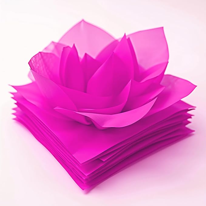 SANZIX 150 Sheets Pink Tissue Paper for Gift Bags Bulk 14"x20"- Hot Pink Tissue Paper Bulk for Gift Wrap, Christmas Gifts, Birthday, Valentine’s Day, Bridal & Baby Shower, Holiday & Xmas Decorations