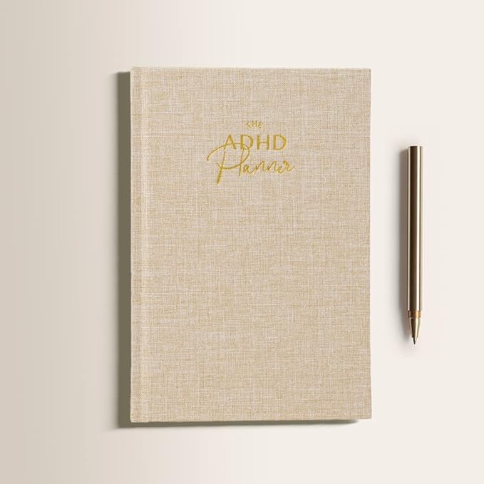 The ADHD Planner for Adults - Undated Daily & Weekly ADHD Journal for Disorganized People, 90 Days - Habit Tracker, Record Emotions & Mood - Academic Goals - Structure & Focus for Adults Brains