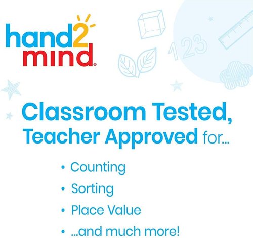 Hand2Mind Take Home Math Manipulatives Kit - 293 Pieces with Snap Cubes, Base Ten Blocks & More