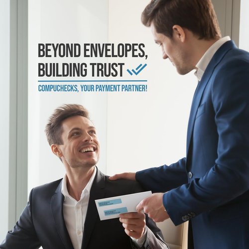 Compuchecks Double Window Envelopes #8 - Peel and Seal Security Business Mailing Envelopes | 500 Count