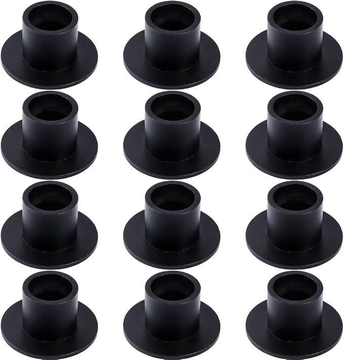 12PCS Black Taper Candle Holders, Matte Iron Candlestick Holders Centerpieces for Home Decoration, Wedding Anniversary, Party, Housewarming Gifts.