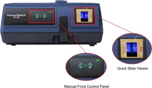 Pacific Image PowerSlide X Plus 35mm Slide Scanner - Auto Batch Scanning Up to 50 Slides | 10000 DPI True Color