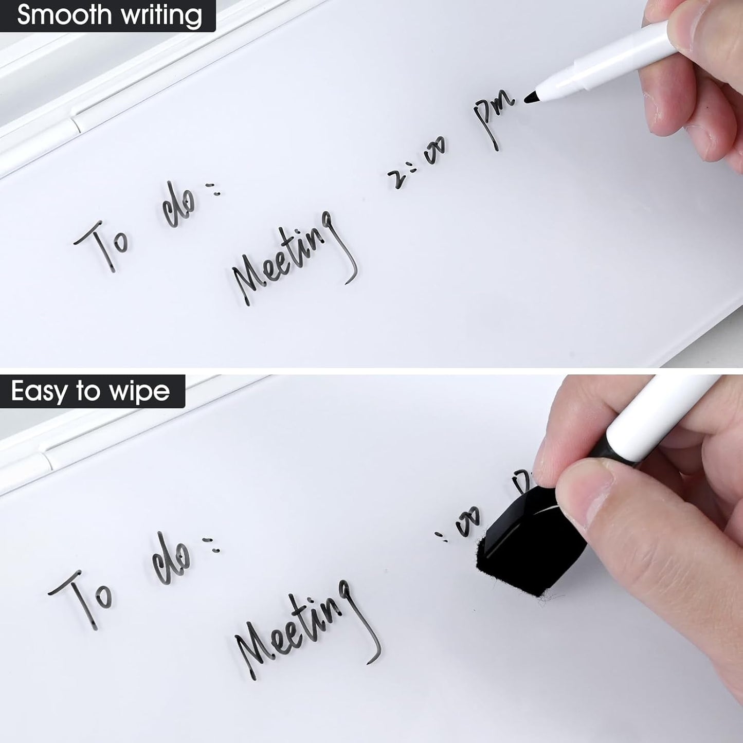 Skiennix Desktop Whiteboard - Whiteboard with Calculator | Ideal Desk Organizer for Home, Office & School