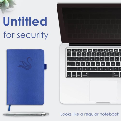 Elegant Password Book - Hardcover Organizer with Alphabetical Tabs & Back Pocket | 5.2" x 7.6" (Royal Blue)