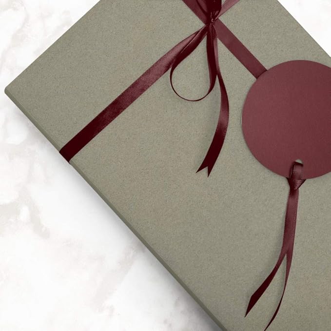 JAM Paper Gift Wrap - Matte Wrapping Paper - 50 Sq Ft Total (30 in x 10 Ft Each) - Matte Slate Grey - 2 Rolls/Pack