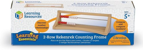 Learning Resources 2-Row Rekenrek Counting Frame - Enhance Early Math Skills for Ages 5+