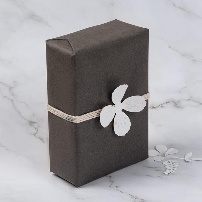 RUSPEPA 30"x 393"(32.8') Dark Gray Kraft Wrapping Paper Large Jumbo Roll, Recyclable Gray Gift Wrap Paper for Birthday Gift Wrapping, Table Covering, Art & Craft Supplies, Bouquet Flower, 80GSM