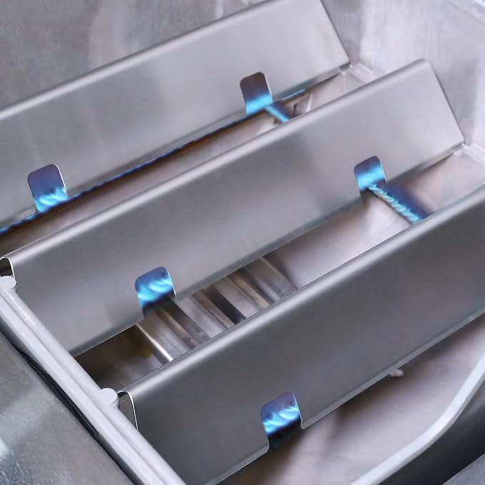 Uniflasy 7635 15.3 inch Flavorizer Bars for Weber Spirit I&II 200 Series, Spirit E210 S210 E220 S220 Gas Grills with Front Control Knobs, Weber GS4 Grill Parts, 16GA Stainless Steel Grill Heat Plates