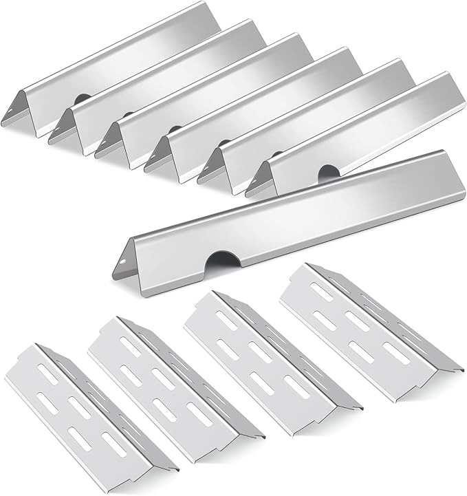 Flavorizer Bars and Heat Deflectors for Weber Genesis II E-410, S-410, LX E-440, S-440 (304 Stainless Steel, 66030 * 7+ES/410 * 4)
